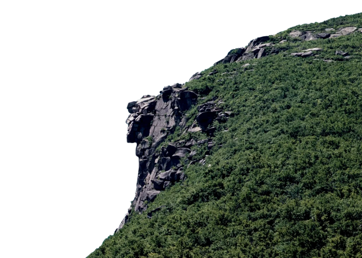 The Old Man of the Mountain granite profile, Franconia Notch, New Hampshire